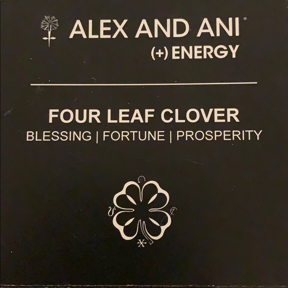 Alex and Ani four leaf clover bracelet - Picture 2 of 3